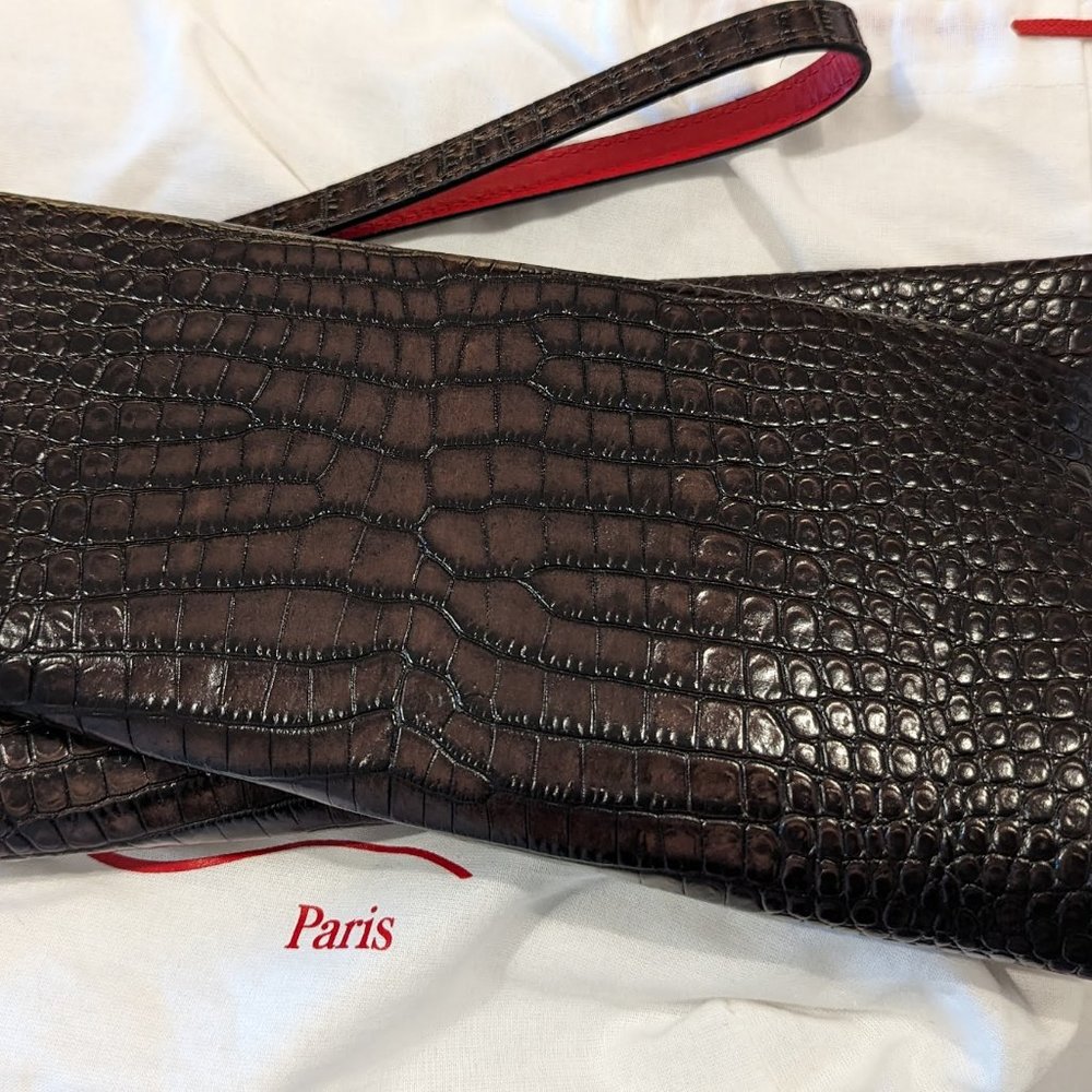 Christian Louboutin Loubitwist Calf Mini Crock